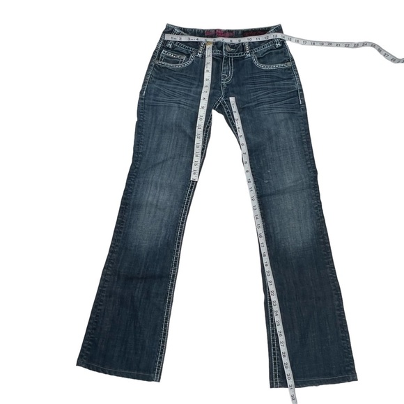 Rock & Roll Cowgirl Low Rise Boot Cut Jeans Size 26 x 34 Women’s - Picture 5 of 7